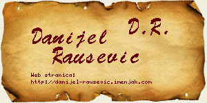 Danijel Raušević vizit kartica